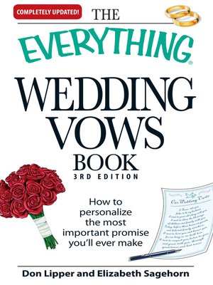 cover image of The Everything Wedding Vows Book